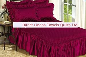 Lila Rubey Tagesdecke mit Volantabschluss 150cm s x 200cm s für ...