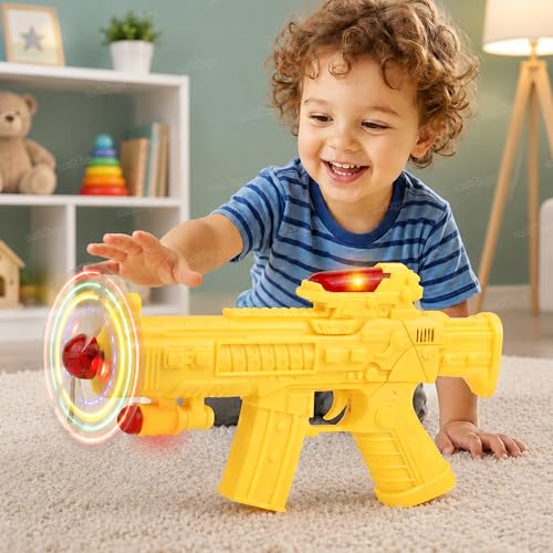 Image of Zest 4 Toyz Space Gun Toy for Kids with Light & Sound Effects | Flashing Musical Toy Gun for Boys & Girls | Pretend Play Action Shooting Toy | Role Play Space Gift Toy for Kids Age - Assorted