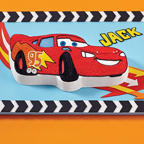 Wilton Disney/Pixar Cars Lightning Mcqueen Aluminum Cake Pan, Silver #TOP3