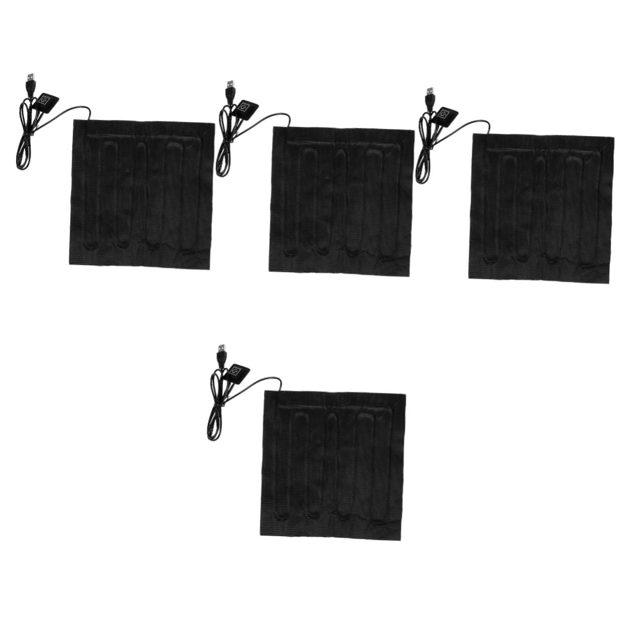 SUPVOX 4 Pz Tappetino Riscaldante Per Piantine Tampone Di Polimerizzazione Forniture Da Giardino Cuscino Riscaldante Per Fiori Più Caldo Pianta Più Calda Tappeto Vegetale Black Stoffa