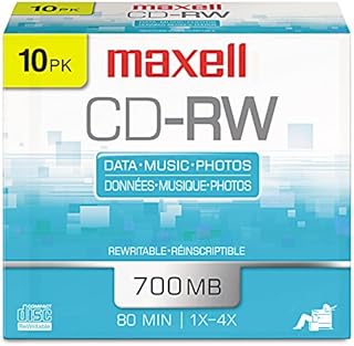 Maxell 630011 Cd Rw Discs 10 Count