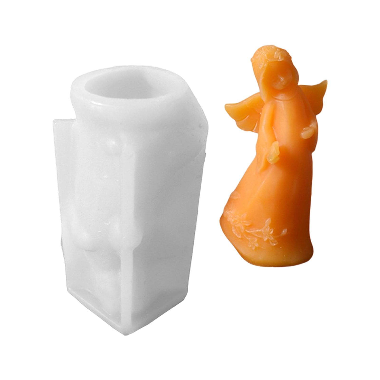 Alksubbm Flexible Silicone Crafting Detailed Angelic Wing Designs for Scented Soap Making Projects Making