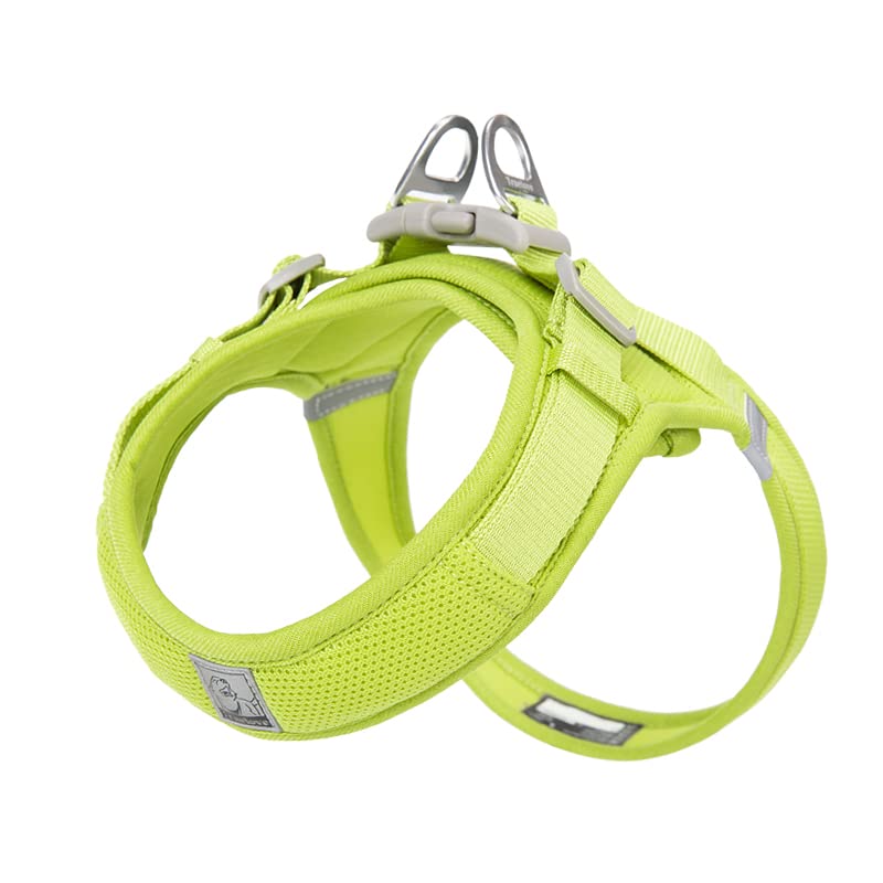 WINHYEPET Truelove Dog Harness Soft Mesh Reflective Breathable Step-In Dog Harness,Easy Adjustment Harness with Safety Buckle for Extra Small and Small Dogs Vest Harness TLH3013(Lime,M)