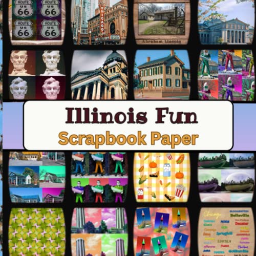 Illinois Fun Scrapbook Paper: Double Sided Paper For Scrapbooking, Junk Journals, Decoupage, Card Making And Other Papercraft image 2