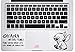 Artstickers. Autocollant pour ordinateur portable ou Macbook. Vinyle Lilo et Stitch Ohana pour touchpad Autocollant pour clavier MacBook Pro Air Mac portable Couleur : noir. Cadeau Spilart