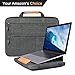 Price comparison product image WIWU Laptop Sleeve 13.3 inch Laptop Stand Bag MacBook Pro, MacBook Air, Notebook Laptop Briefcase, Shock Absorption Rubber Silicone Bumper, Grey