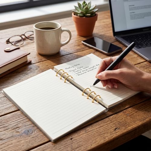 Classeur A5 acrylique Maitys rigide pour protéger vos notes sans les froisser - 6