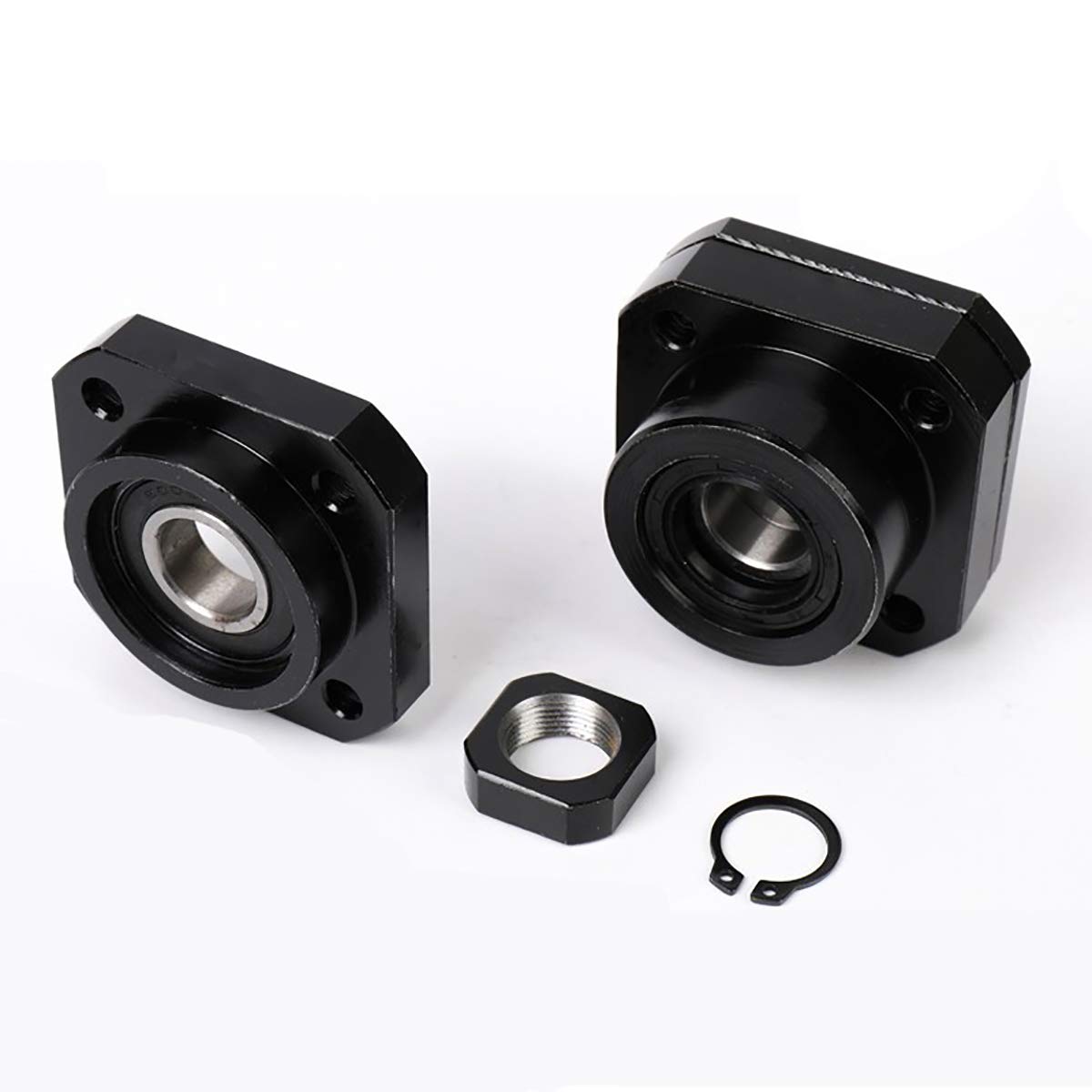 FK15 FF15 Juego de bloques de tornillos de bola fijos, soporte para lado flotado lado para piezas CNC Accesorios de máquina herramienta