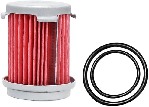 25450-P4V-013 Auto Transmission Filter with Transmission Oil-fluid Cooler O-rings Compatible with Honda Odyssey Accord CR-V Civic Pilot Acura RDX RLX TSX TL Replace# 25450P4V013