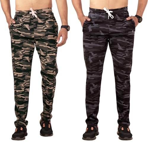 Image of Mens Track Pants | Army Style Camouflage | Stretchable | Combo