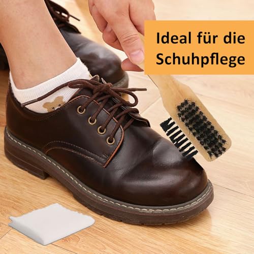 Brosse Daim Ensemble de 7 Pièces, Brosse Daim Chaussures, Kit Nettoyage Chaussure Daim avec Gomme de Nettoyage, Brosse à Crinière de Cheval, pour Enlever la Saleté et Maintenance – Image 4