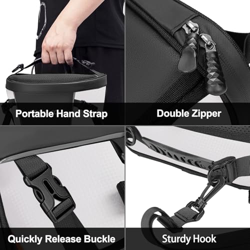 image for MOSISO Motorcycle Tail Bag Multifunctional Waterproof Polyester Storag