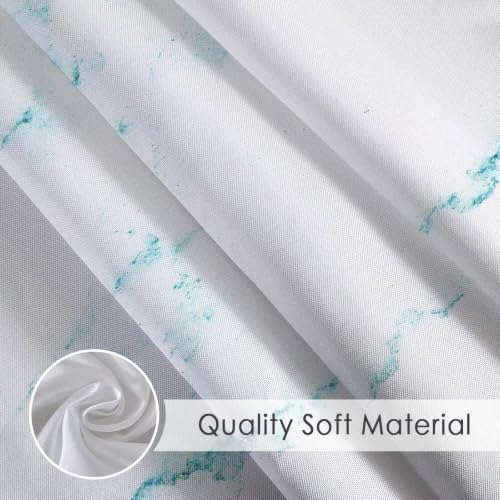 Rideau douche 140x180cm polyester imperméable rideaux douche tissu bleu
