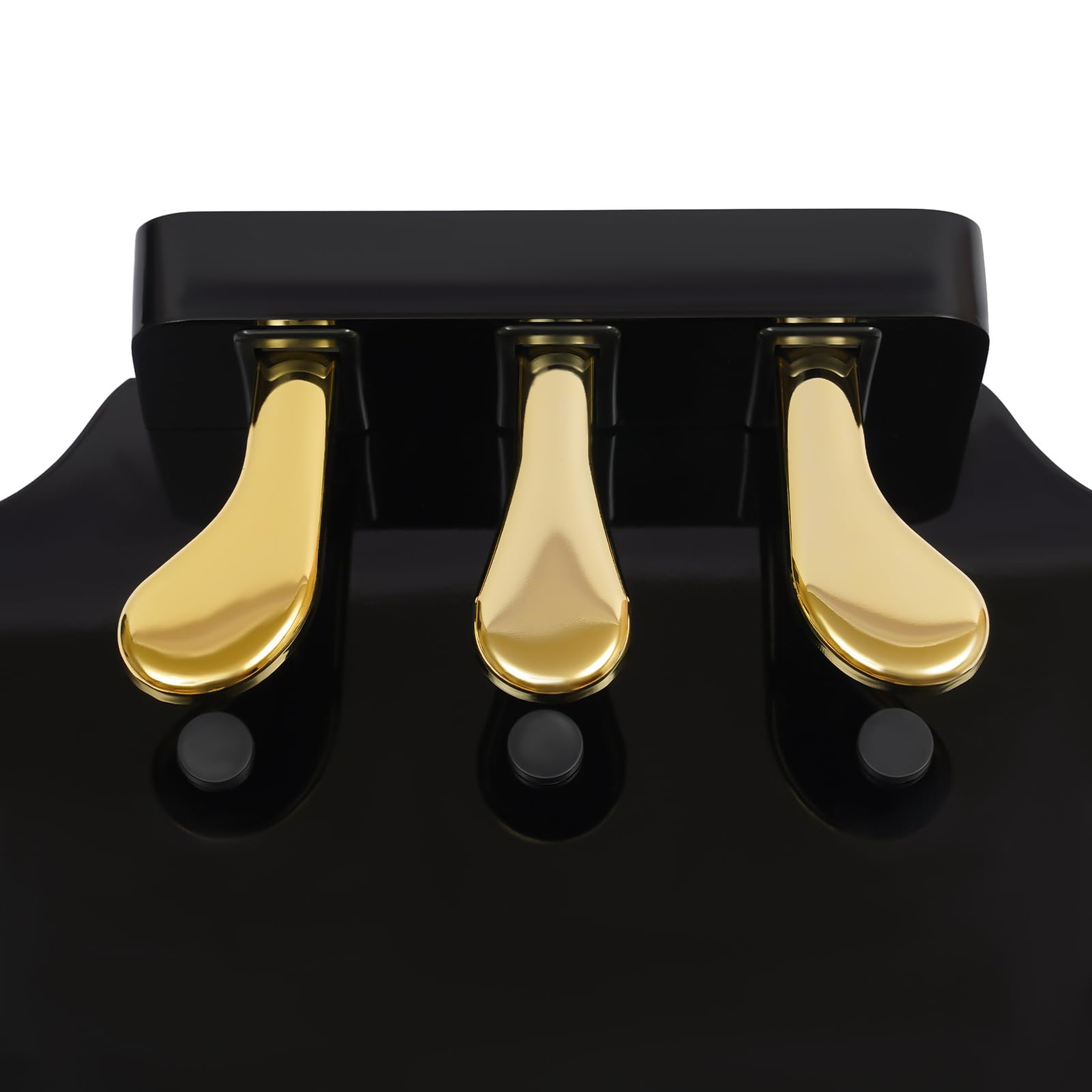 Elevador de pedal infantil para piano, extensor de pedal, banco de extensión de pedal, efecto de pedal con 3 pedales, altura ajustable para niños de 4 a 12 años, color negro