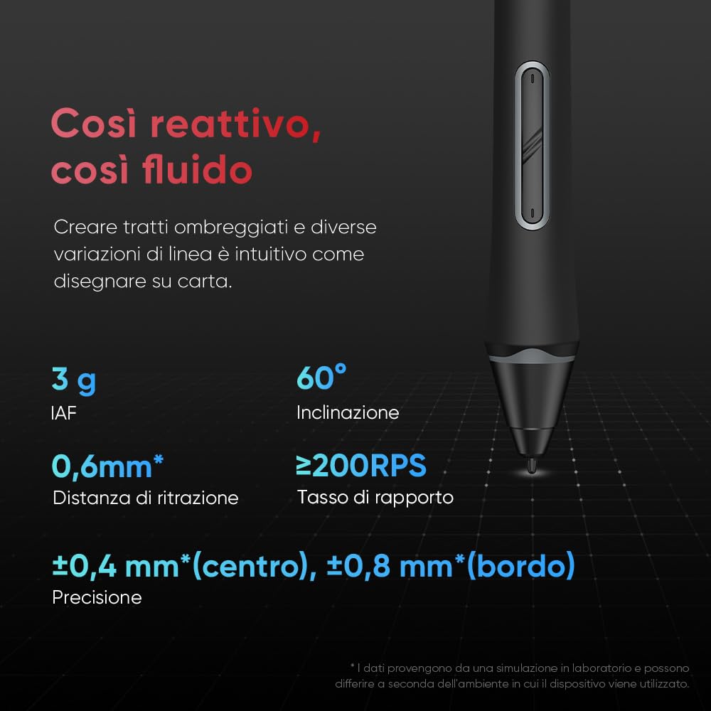XPPen Tavoletta Grafica con Schermo Artist 15.6 Pro V2 display da 15,4 pollici, 16K livelli di pressione, 8 tasti rapidi e rotellina rossa, Supporto pieghevole incluso