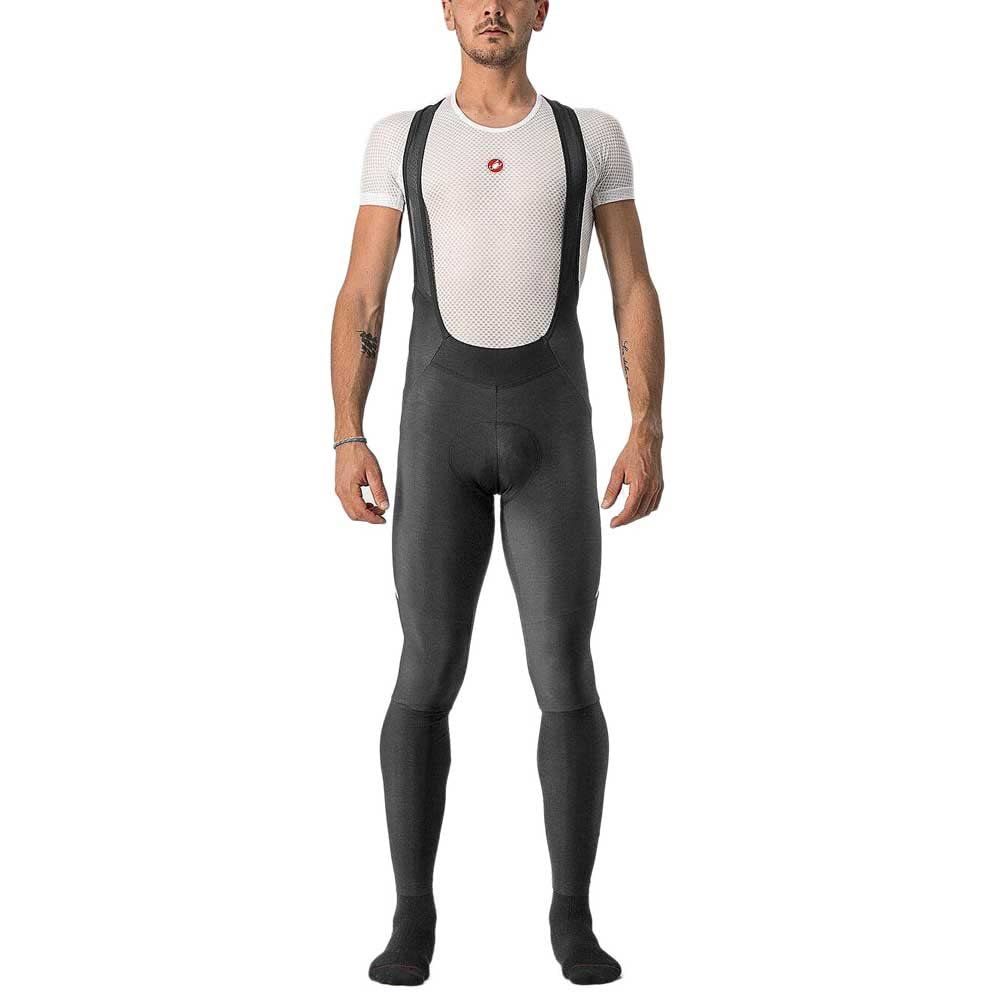 CASTELLI 4521517-010 VELOCISSIMO 5 BIBTIGHT Tights Men's BLACK/SILVER REFLEX Size M