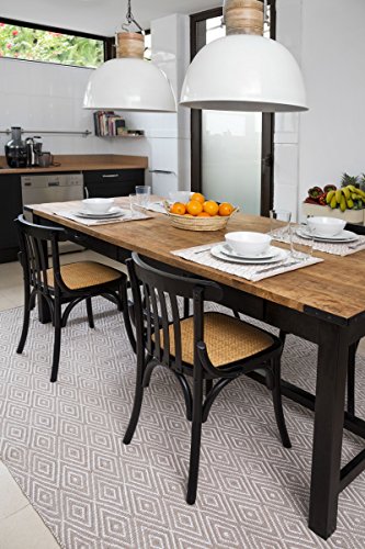 Home Basics HM13A Alfombra para el Hogar, Algodón, Lino, 60 x 90 cm