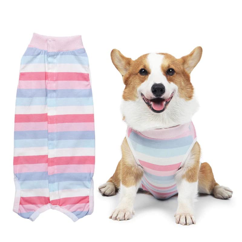 My Furry Friend Dog Surgery Recovery Suit for After Surgery Male/Female Dogs, Pink, Extra Large - Image 3