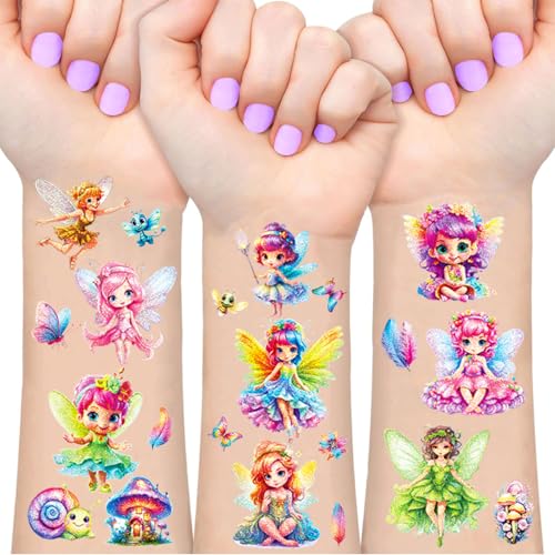 Fee Glitzer Tattoo Set Kinder, 12 Blätter...