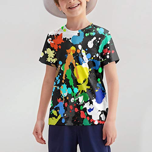 Image of Hgvoetty Boys Girls Graphic T-Shirts Kid 3D Casual Tops Tees for 6-16 Years