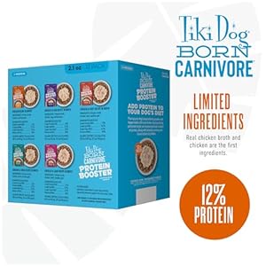 Tiki Canine Born Carnivore Protein Booster Canine Meals Topper Selection Pack 21 Oz Pouch 12 Depend  Cucciolini Doodles Tiki canine born carnivore protein booster canine meals topper selection pack 2 1 oz Pouch 12 depend   cucciolini doodles