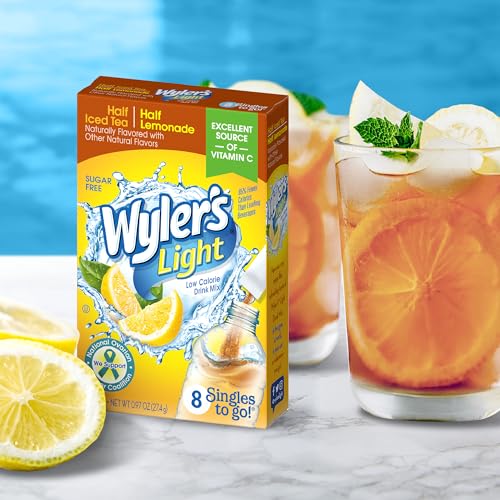 Image of Wyler's Light Singles To Go, Half Iced Tea /Half Lemonade, 96 Packets