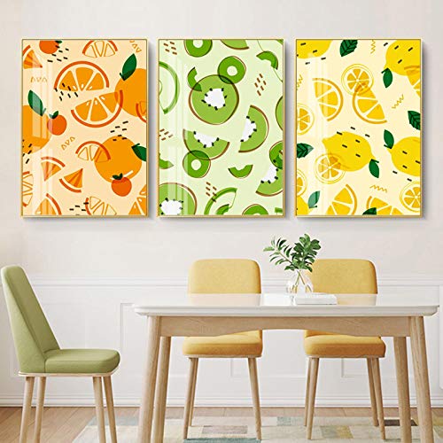 Impression Giclée orange pour une décoration murale raffinée de salon 70x100cm
