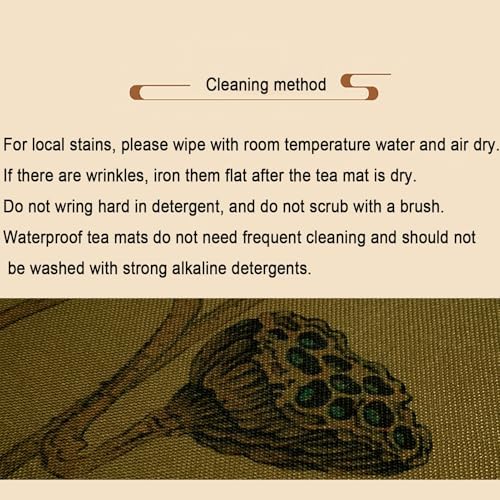 Waterproof Chinese Silk Table Runner, Easy to Clean, Digital Print C Patterns, 32x400cm (12.6x157.5in) - Elegant Home Decor for Dining Table