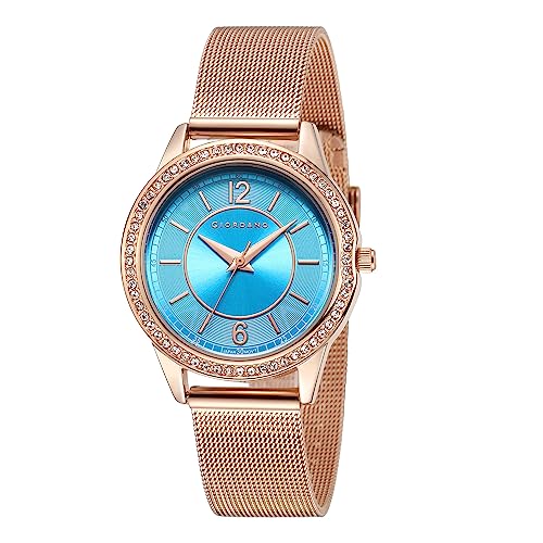 Giordano-Analog-Stylish-Watch-for-Women-Water-Resistant-Fashion-Watch-Round-Shape-with-3-Hand-Mechanism-Wrist-Watch-for-Girls-Ladies-to-Compliment-Your-LookIdeal-Gift-for-Female-GZ-60054
