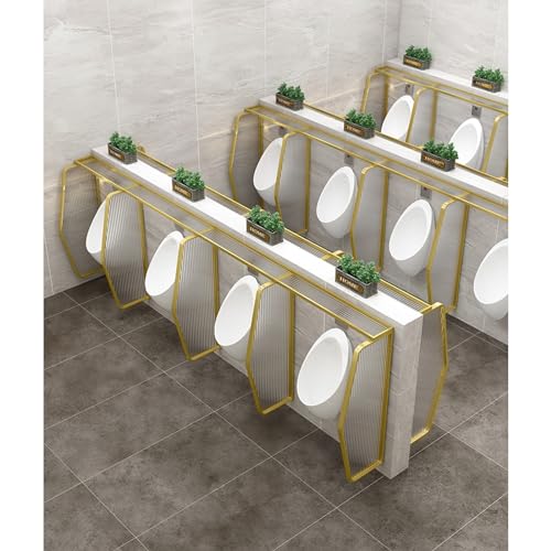 Cloison décorative pour salle de bain panneau urinoir luxe doré