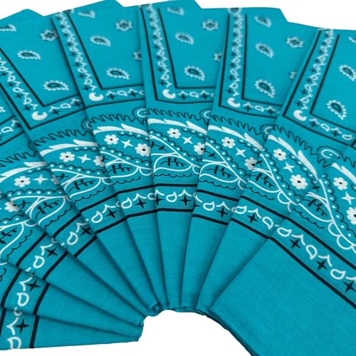 Image of Vamqor 100% Cotton 10 Pack Fine Bandanas