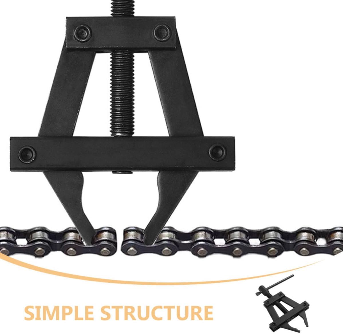 Garneck Motorcycle Chain Tensioner Tool Size L Steel Chain Tightener and Remover and Industrial Equipment for Professional Mechanics and DIY Enthusiasts