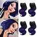 Cheap 4 Bundles Body Wave Brazilian Hair Weave Short Bob Ombre 1b/Purple Two Tone 7a Body Wave Human Hair Extensions 200g
