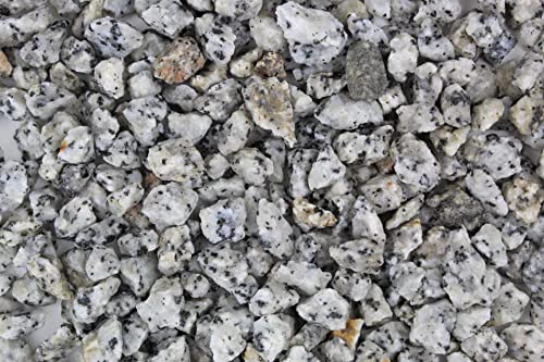 Gravillons décoratifs en Granit Gris 10-16 mm Sac de 25 kg de gravillons décoratifs pour Jardin