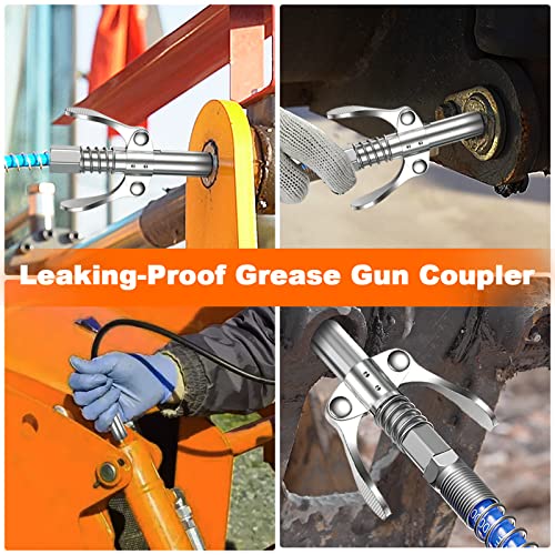 Akeoil Grease Gun Coupler, Grease Joint Fittings, Grease Nozzle Fittings, Compatible With All Grease Guns, Suitable For Automobiles, Industrial Machinery And Equipment Farms, Etc #TOP1