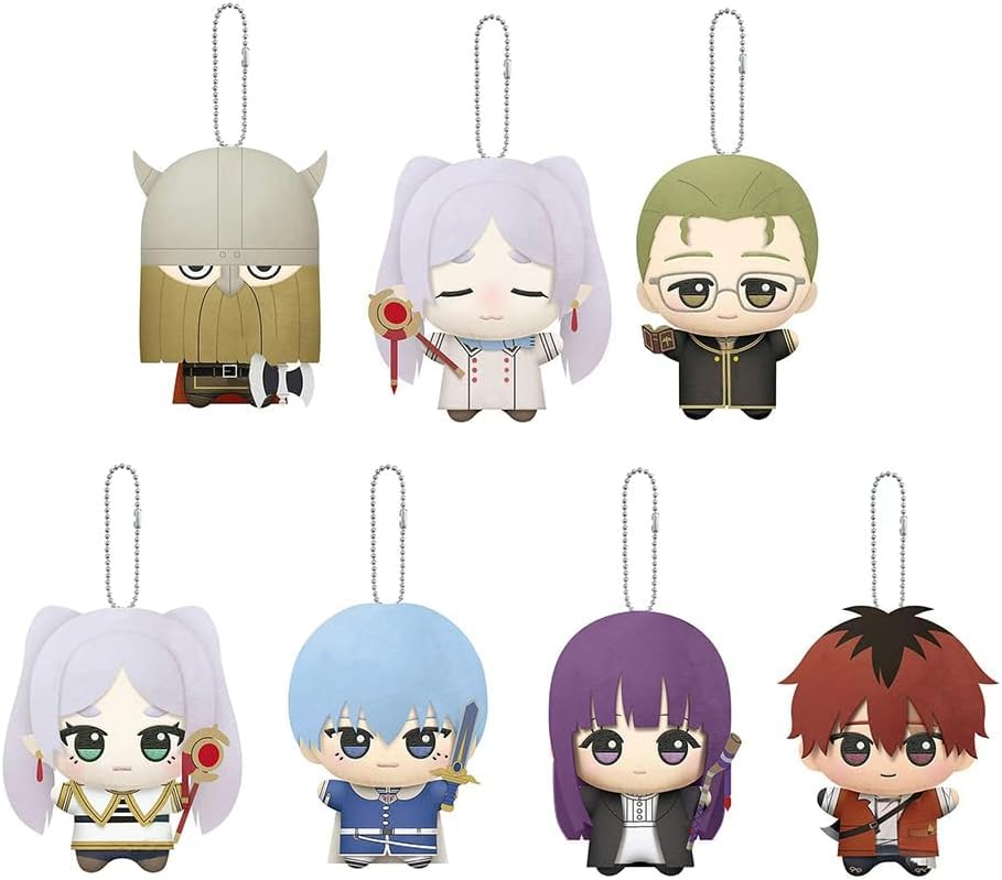 Frieren Plush Fern Pendant Keychain Anime Plushies Soft Figure Stuffed Doll Schoolbag Wallet Charm Ornament