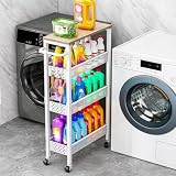 Vivihomety 4-Tier Slim Rolling Cart