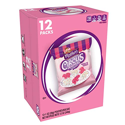 Mother’s Cookies, Original Circus Animal, 12 oz Caddy (12 Count)(Pack of 4)