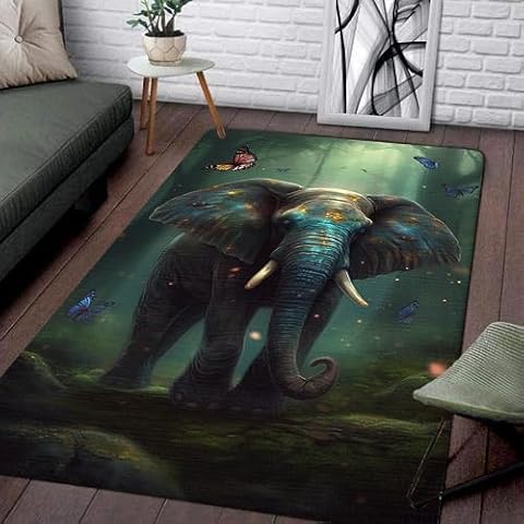 SATIGI Elephant Area Rug Cover