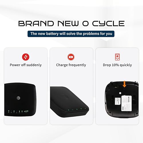 Miniatura 4 de BAT-40 Batería de repuesto de alta capacidad para AT&T IFWA-40 IFWA40 Hotspot móvil 3000mAh 3.7V11.1Wh