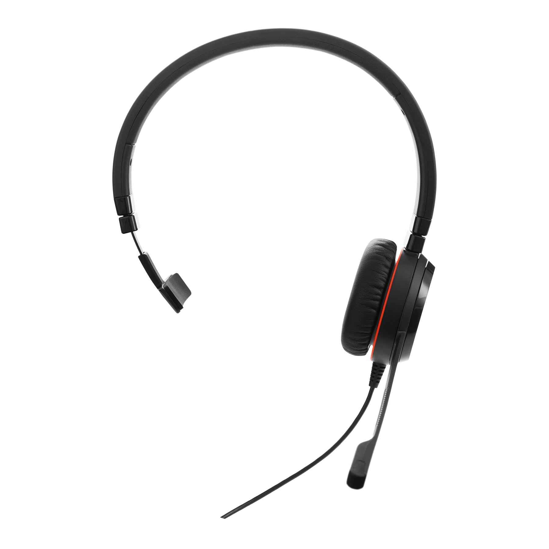 Jabra Evolve 20 Special Edition UC Mono USB-C (Überkopfbügel) Kunstleder-Ohrpolster, USB Anschluss, mit Mute-Taste und Lautstärke-Regler am Kabel