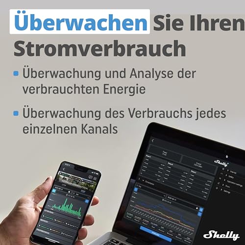 Shelly Plus 2PM | Wlan 2 Kanäle Smart Relais Schalter | Rolladenschalter mit Stromverbrauchsmessung | Hausautomation | Google Home Alexa Zubehör | iOS Android App (2 Pack)