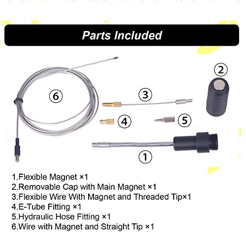 Loijon ZTTO Ferramenta de roteamento de cabo interno para quadro interno de bicicleta Deslocador de