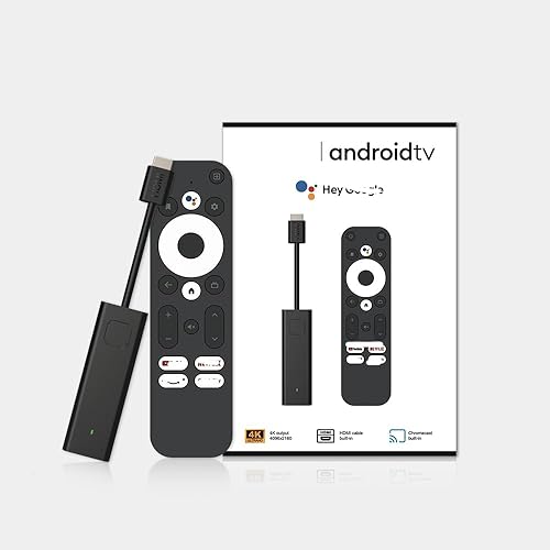 Miniatura 9 de GD1 Android 11.0 TV Stick Certificado ATV Quad Core Amlogic S905Y4-B WiFi 2.4G5.8Ghz BT5.0 4K Bluetooth Control de voz Smart Home Player