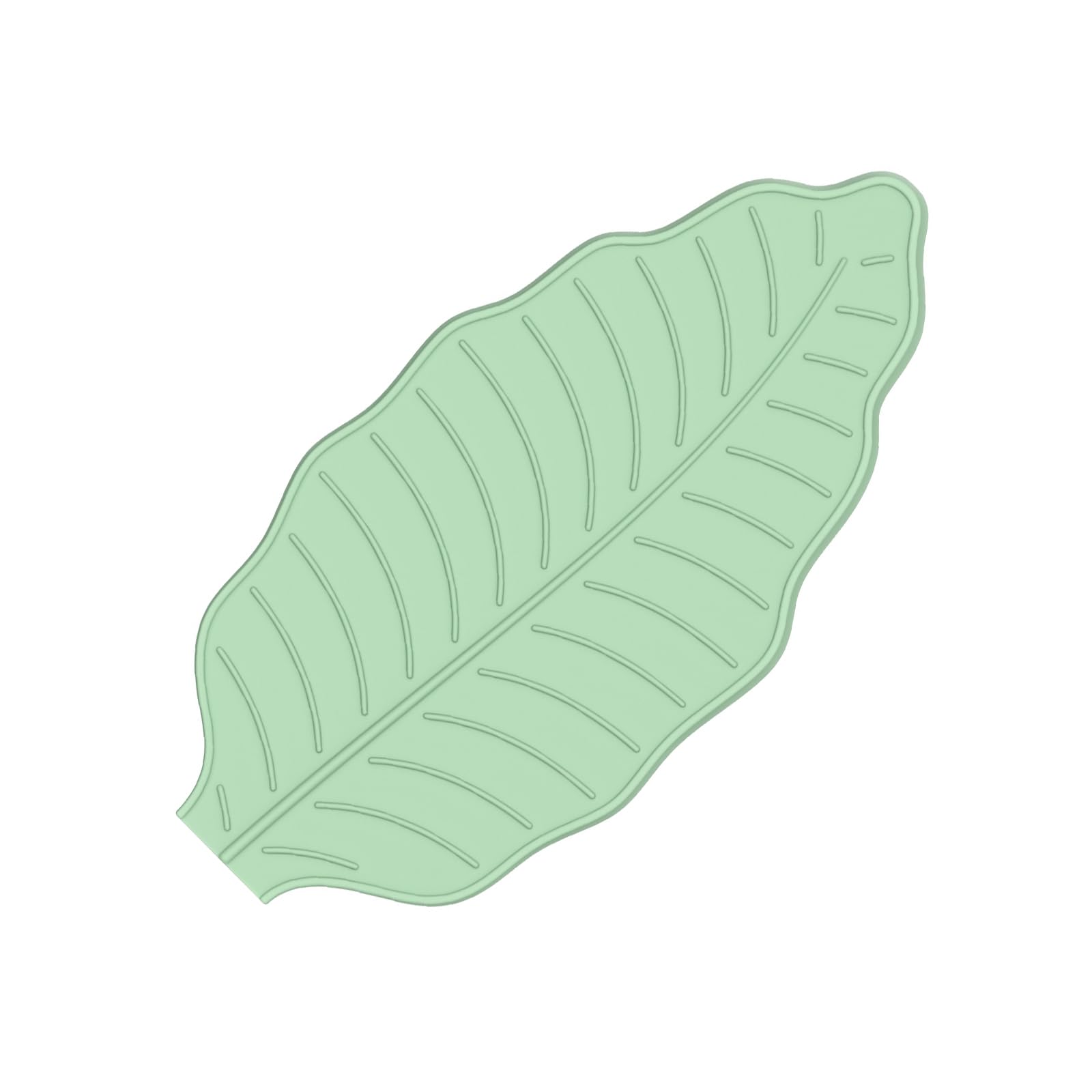 Xinsheinelry Premium Kitchen Accessory Silicone Leaves Mat for Organizing Utensils and Water Spills on Countertops Multipurpose Kitchen Mat