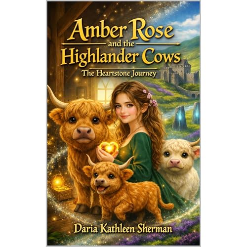 Amber Rose and the Highlander Cows Audiolibro Por Daria Kathleen Sherman, Daria Kathleen Sherman PhD arte de portada