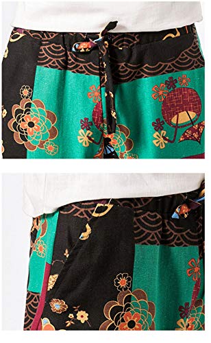 Pantaloncini Uomo Donna Estivi Boho Retro Stampa