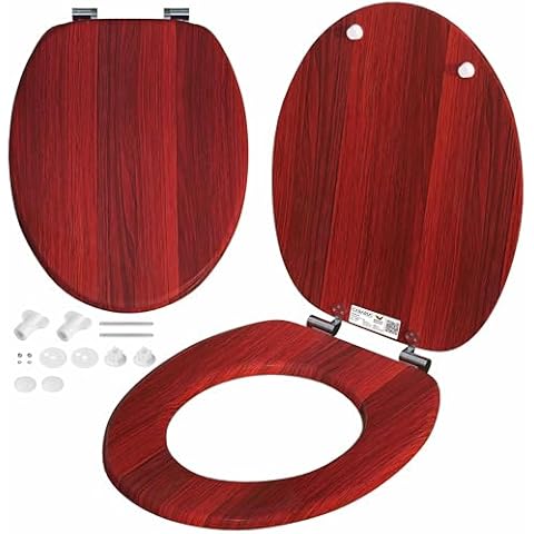 CASARIA® Siège de WC Acajou Cover