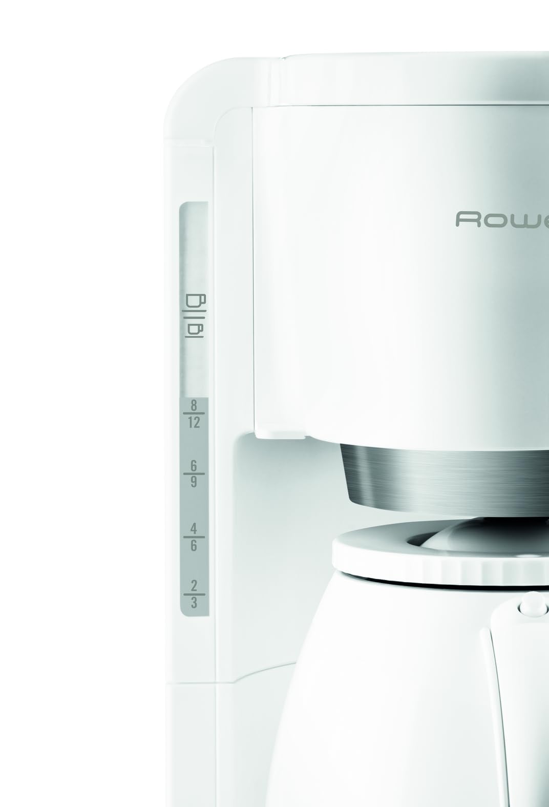 Rowenta CT380110 Cafetière Filtre Adagio Isotherme 8-12 Tasses Verseuse Anti-Goutte Maintien au Chaud 4 Heures Café Blanc