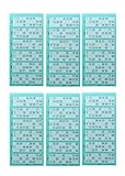 Ameisenkeks® | Bingoticket-Block TÜRKIS | 6 x Blöcke = 3.600 Tickets | System 15 aus 90